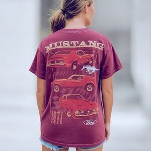 Ford Mustang 1971 Mach 1 Short Sleeve Graphic T-Shirt Tee NWT